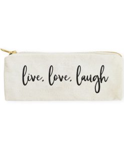 Love Cotton Canvas Pencil Case and Travel Pouch – The Cotton